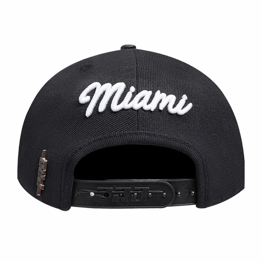 Miami Heat Pro Standard Paint the City Pinch Front Snapback Hat Discount