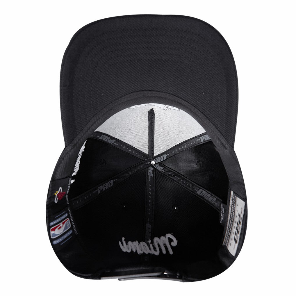 Miami Heat Pro Standard Paint the City Pinch Front Snapback Hat Discount