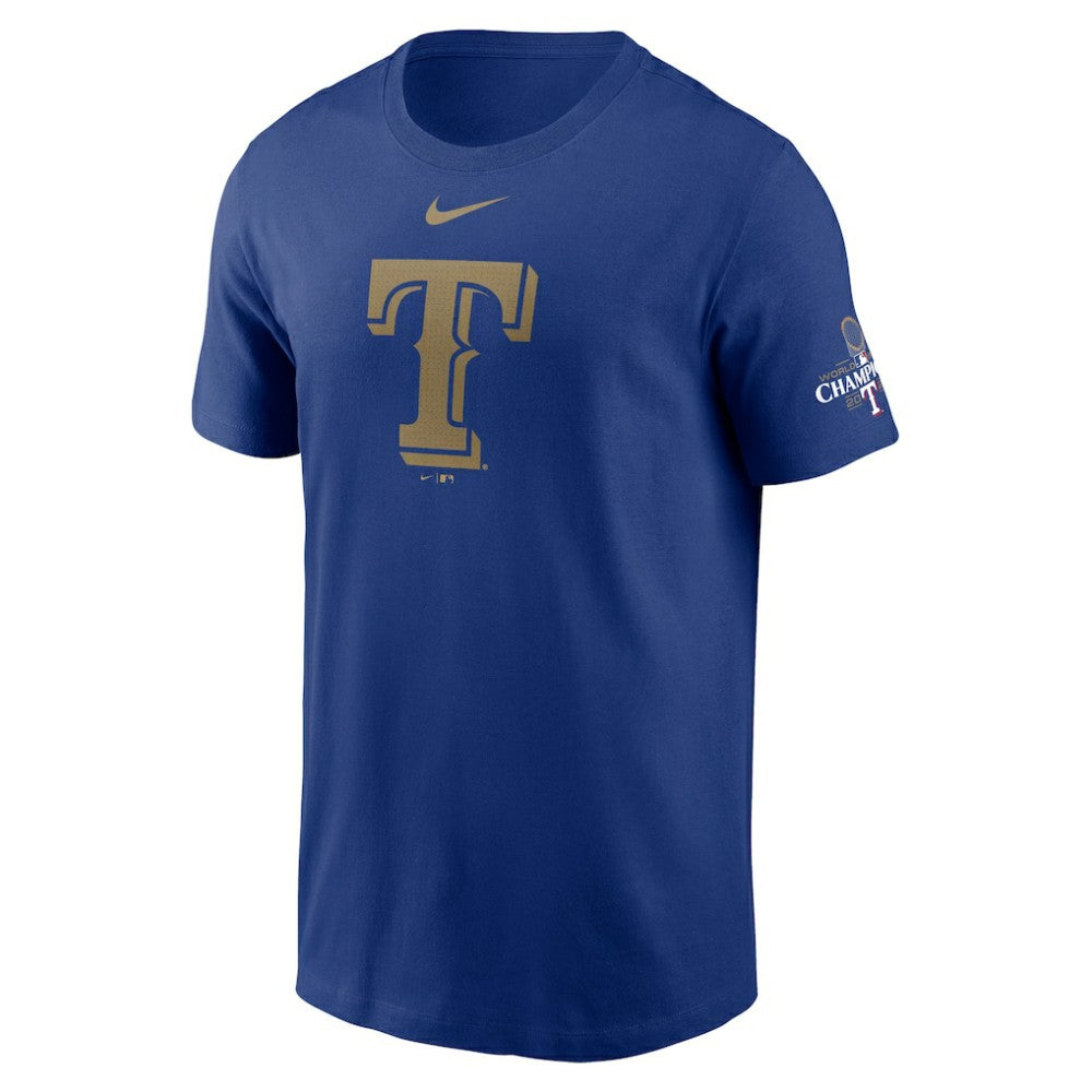 Texas Rangers Nike 2024 Gold Collection Logo T-Shirt | MLB Discount