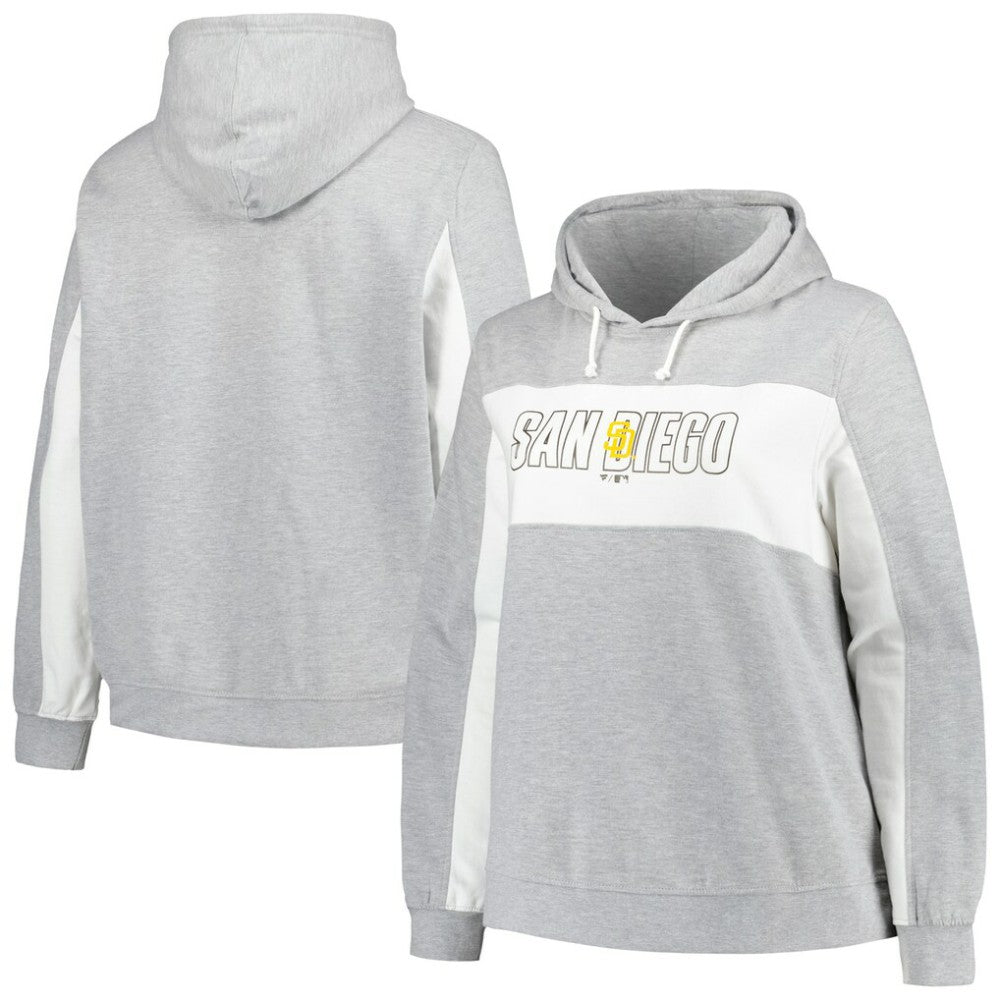 Profile San Diego Padres Women's Plus Size Pullover Hoodie | MLB Outlet