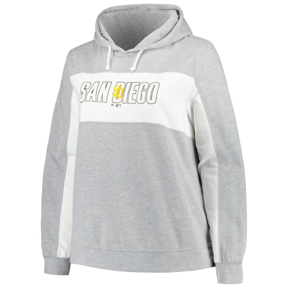 Profile San Diego Padres Women's Plus Size Pullover Hoodie | MLB Outlet