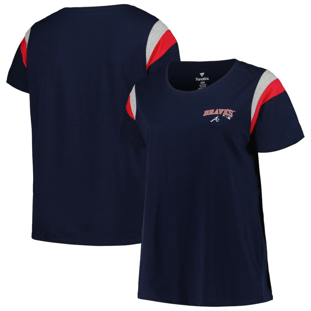Atlanta Braves Profile Women's Plus Size Scoop Neck T-Shirt | MLB Shop