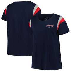 Atlanta Braves Profile Women's Plus Size Scoop Neck T-Shirt | MLB Shop