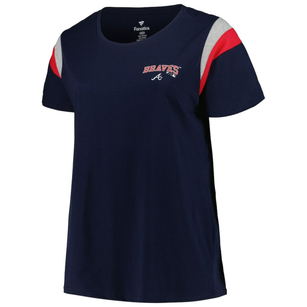 Atlanta Braves Profile Women's Plus Size Scoop Neck T-Shirt | MLB Shop