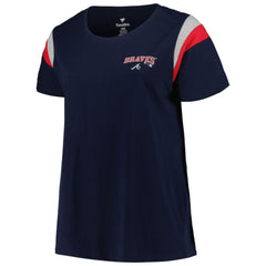 Atlanta Braves Profile Women's Plus Size Scoop Neck T-Shirt | MLB Shop