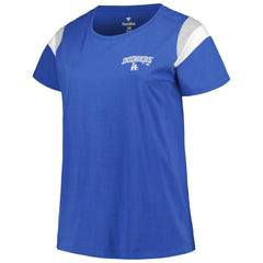 Los Angeles Dodgers Profile Women's Plus Size Scoop Neck T-Shirt | MLB Near me