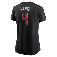 Ketel Marte Arizona Diamondbacks Nike Women's 2024 Fuse Name & Number T-Shirt | MLB New