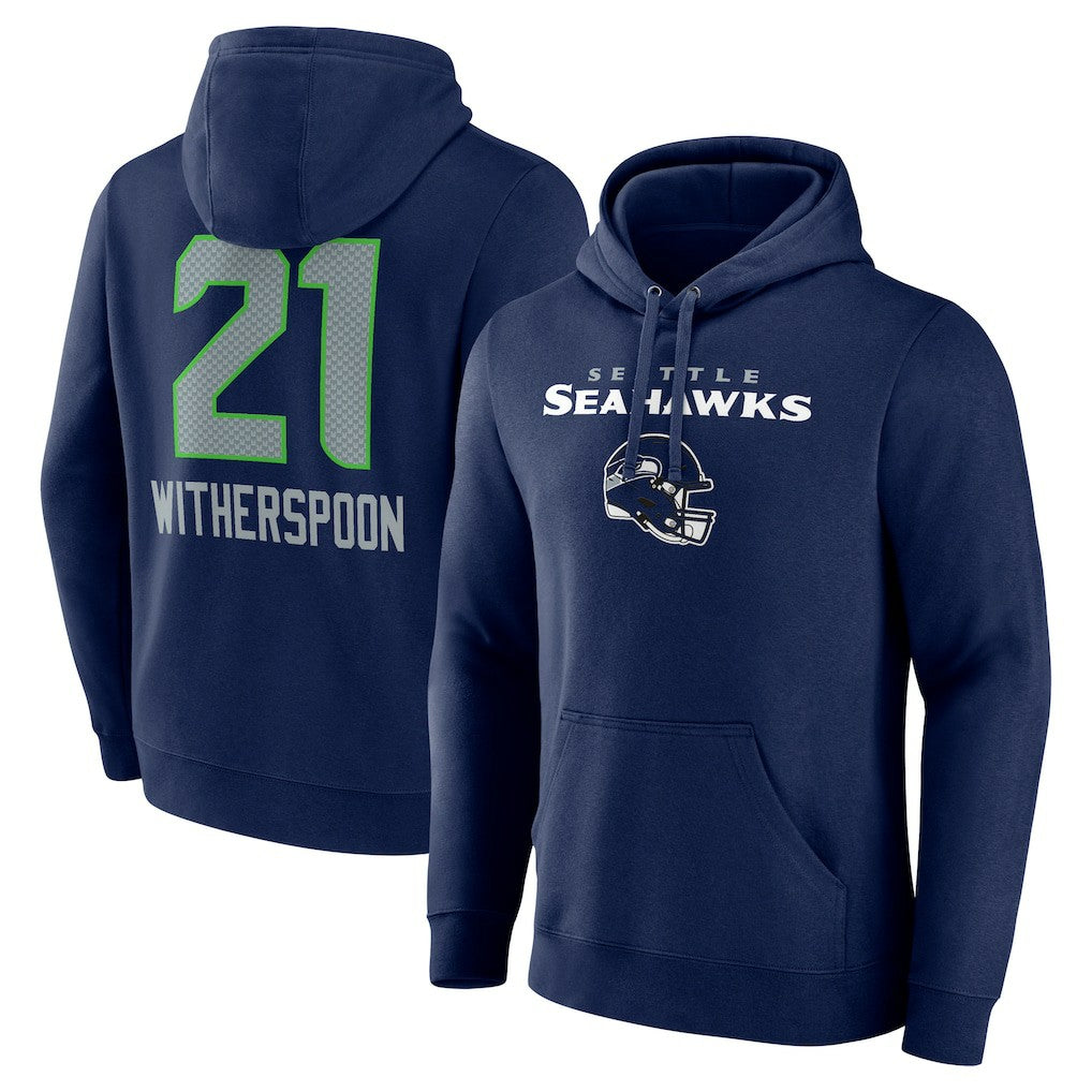 Seattle Seahawks  Devon Witherspoon  Team Wordmark Player Name & Number Pullover Hoodie