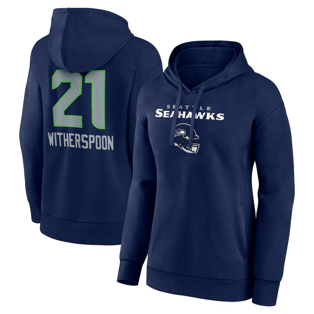 Seattle Seahawks  Devon Witherspoon  Women's Team Wordmark Player Name & Number Pullover Hoodie