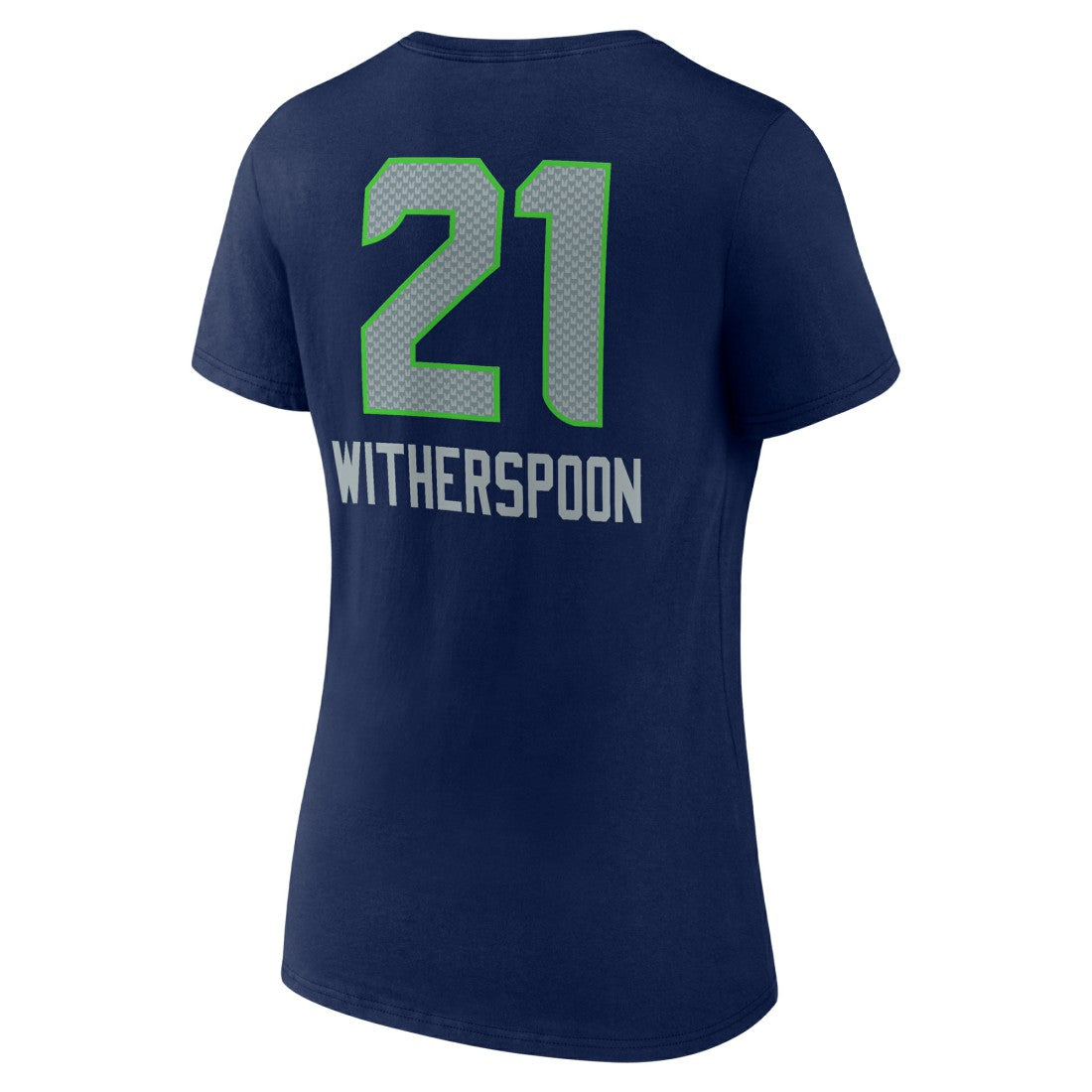 Seattle Seahawks  Devon Witherspoon  Women's Team Wordmark Player Name & Number V-Neck T-Shirt