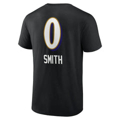Baltimore Ravens  Roquan Smith  Team Wordmark Player Name & Number T-Shirt
