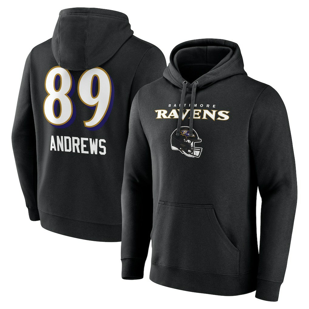 Baltimore Ravens  Mark Andrews  Team Wordmark Player Name & Number Pullover Hoodie