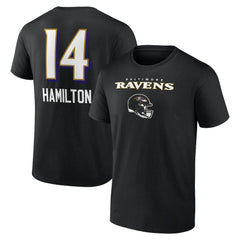Baltimore Ravens  Kyle Hamilton  Team Wordmark Player Name & Number T-Shirt