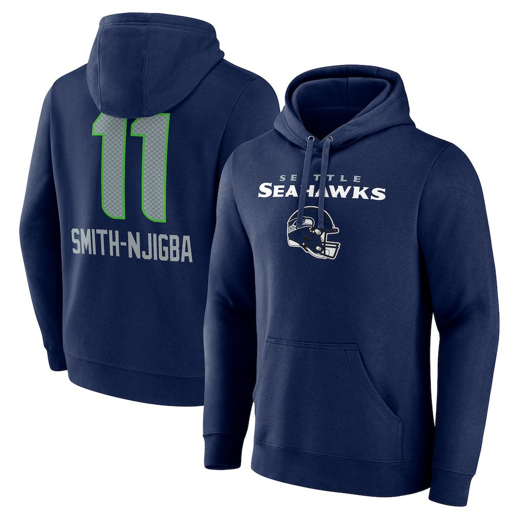 Seattle Seahawks  Jaxon Smith-Njigba  Team Wordmark Player Name & Number Pullover Hoodie
