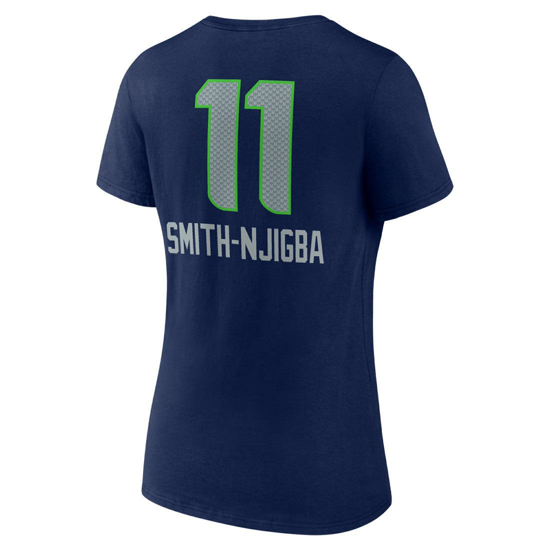 Seattle Seahawks  Jaxon Smith-Njigba  Women's Team Wordmark Player Name & Number V-Neck T-Shirt