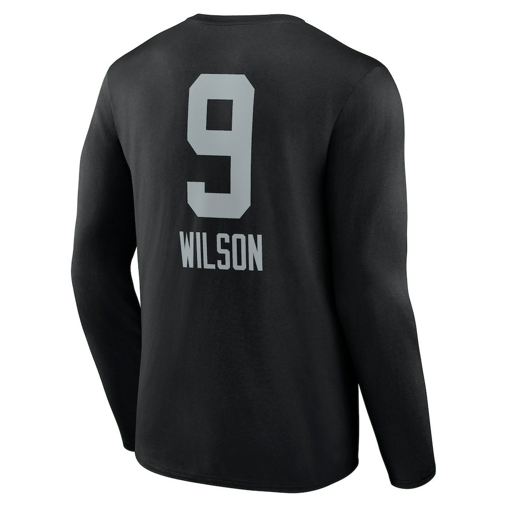 Las Vegas Raiders  Tyree Wilson  Team Wordmark Player Name & Number Long Sleeve T-Shirt