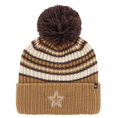 Dallas Cowboys 47 brand '47 Women's Espresso Cuffed Knit Hat with Pom