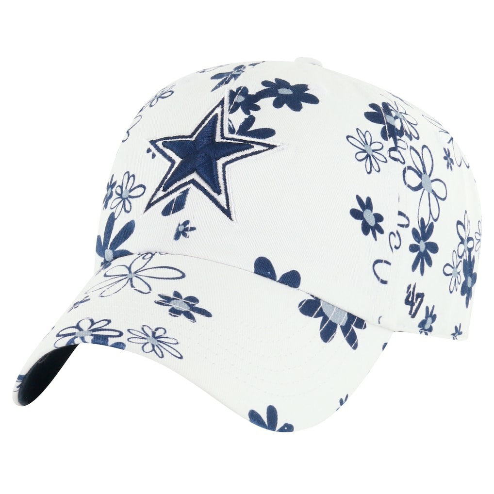 Dallas Cowboys 47 brand '47 Girls Youth Daisy Delight Clean Up Adjustable Hat
