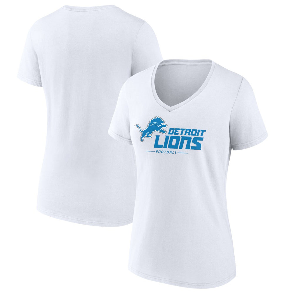 Detroit Lions  Women's Lock Up V-Neck T-Shirt