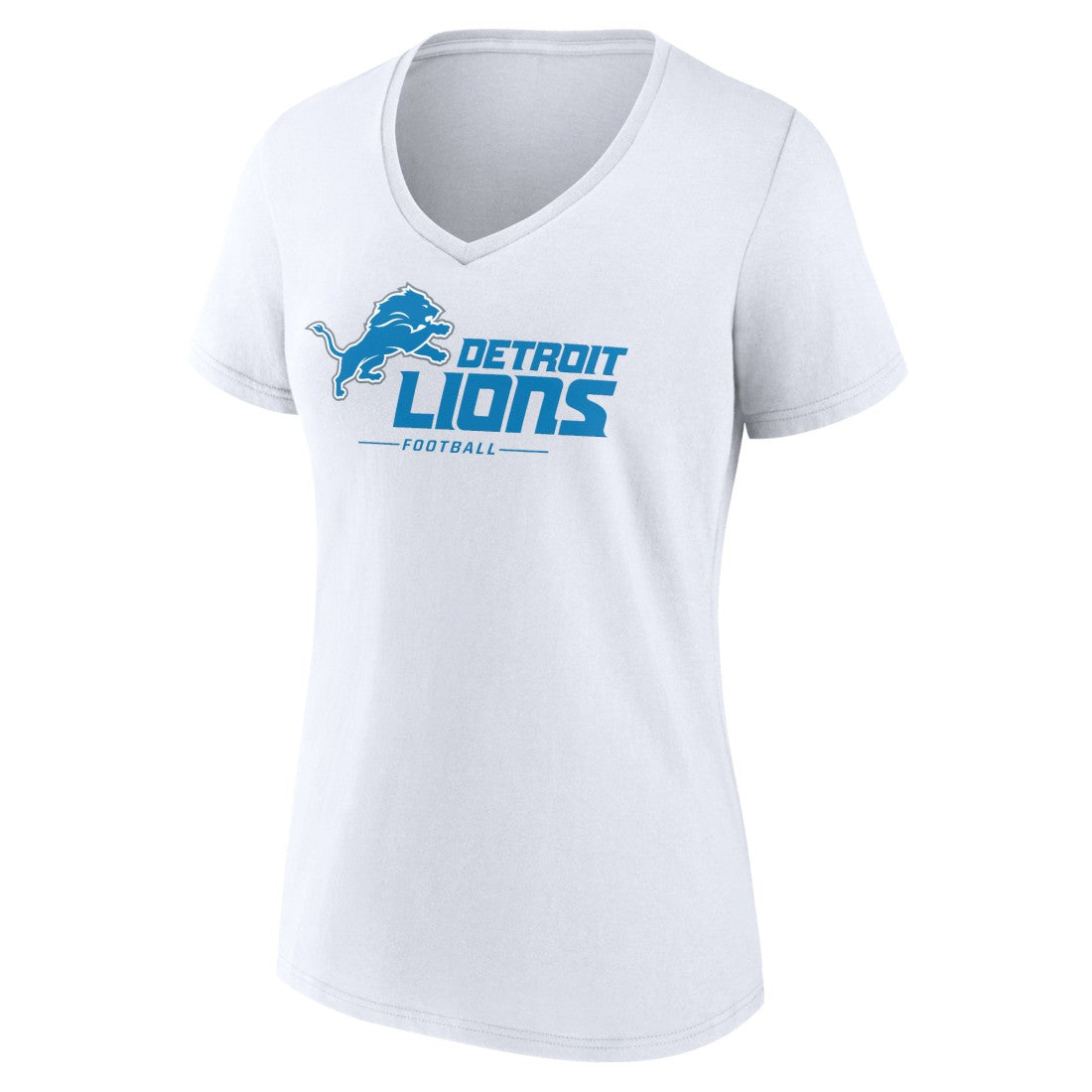 Detroit Lions  Women's Lock Up V-Neck T-Shirt