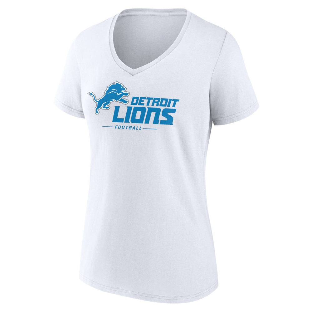 Detroit Lions  Women's Lock Up V-Neck T-Shirt