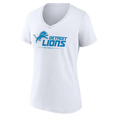 Detroit Lions  Women's Lock Up V-Neck T-Shirt