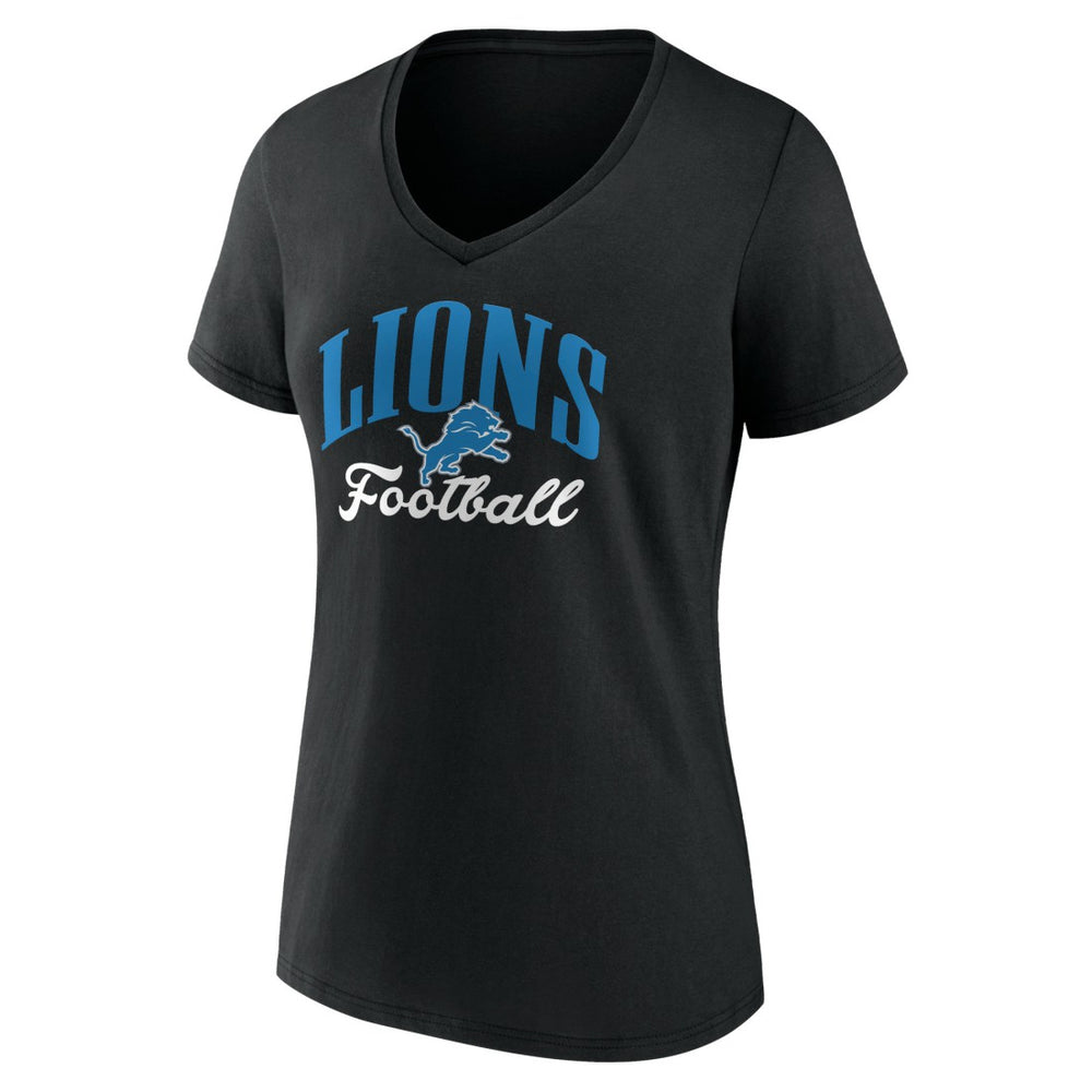 Detroit Lions  Women's Victory Script V-Neck T-Shirt