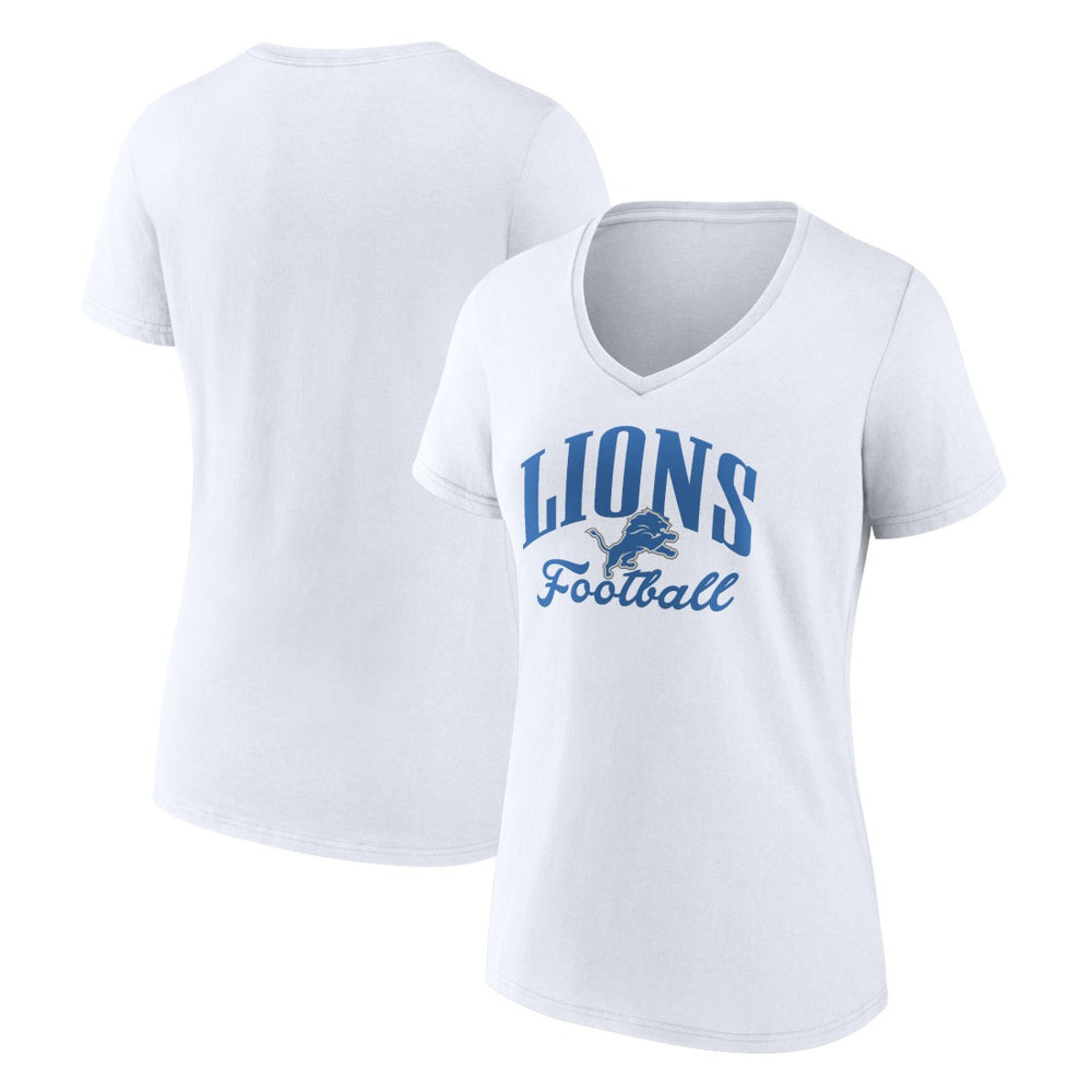 Detroit Lions  Women's Victory Script V-Neck T-Shirt
