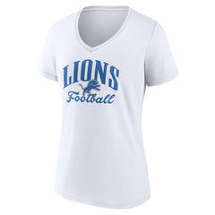 Detroit Lions  Women's Victory Script V-Neck T-Shirt