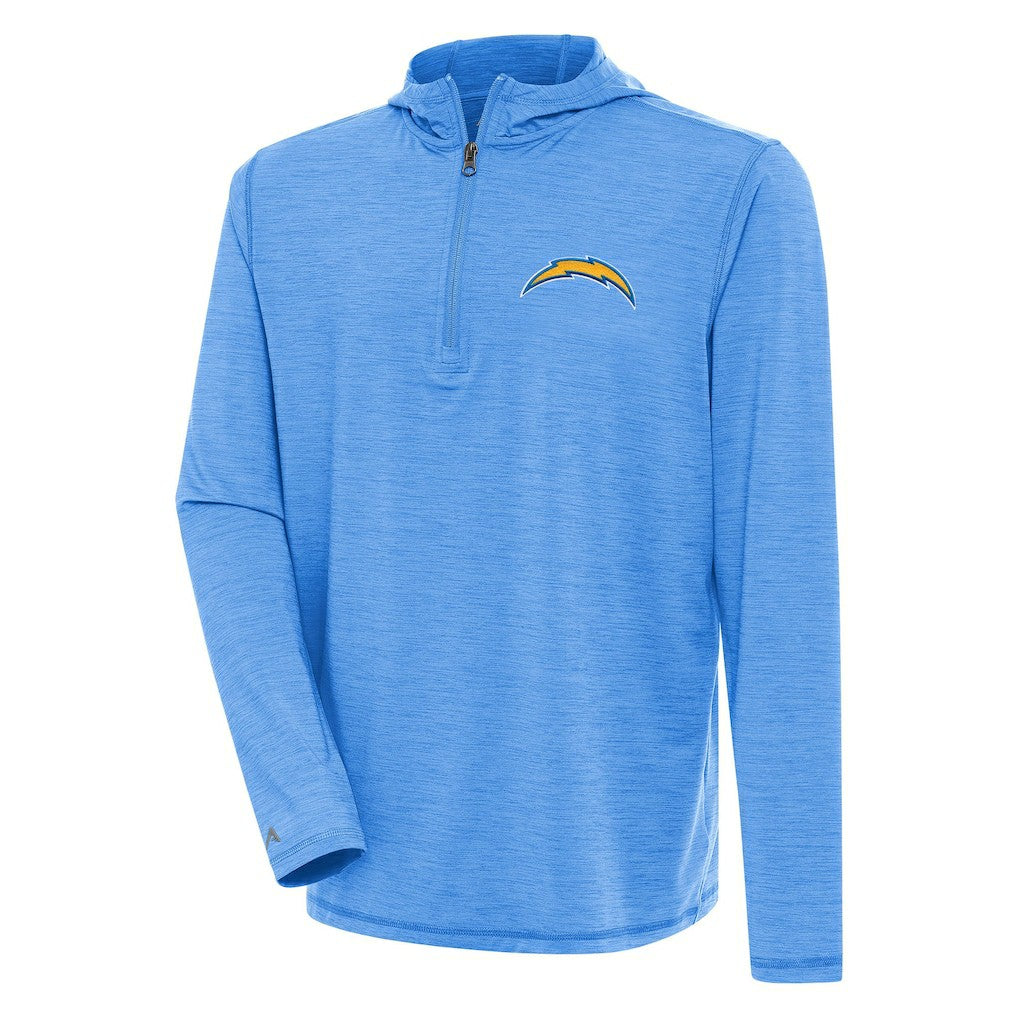 Los Angeles Chargers  Antigua Tidy Quarter-Zip Pullover Hoodie