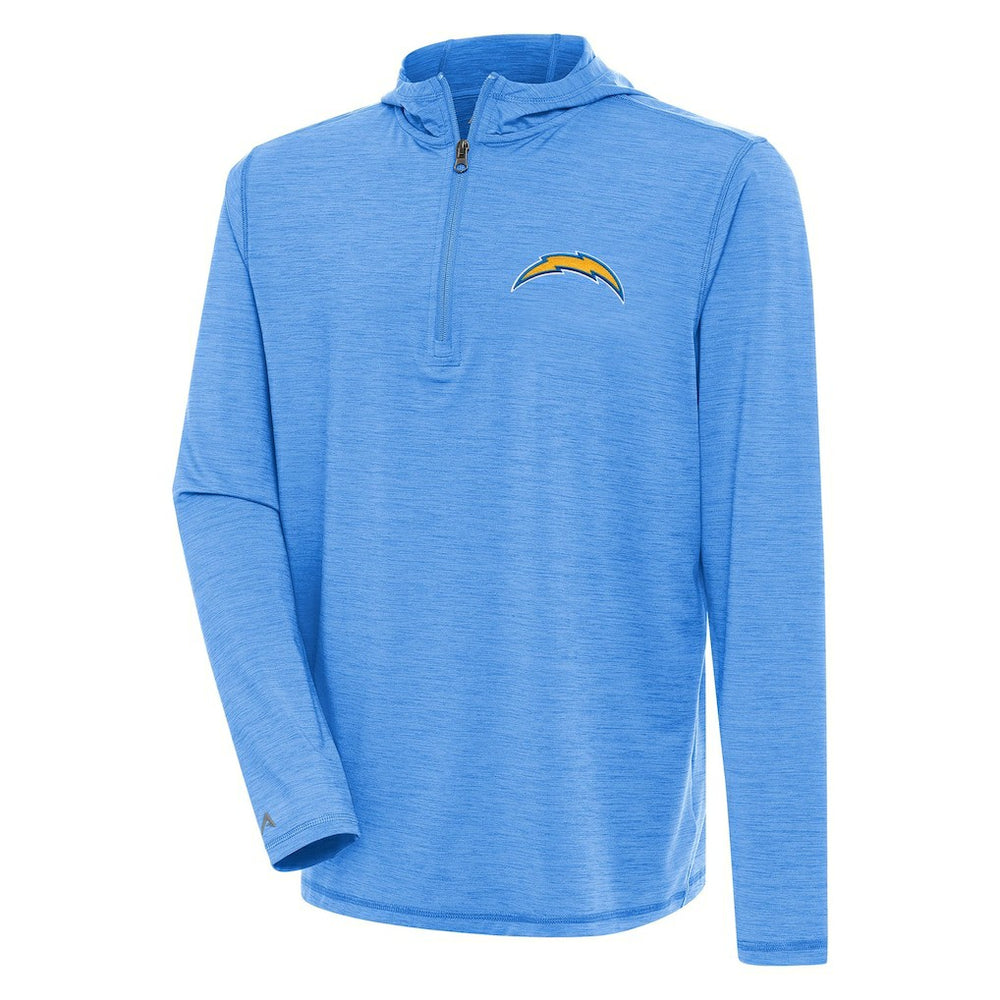 Los Angeles Chargers  Antigua Tidy Quarter-Zip Pullover Hoodie
