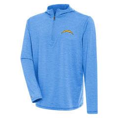Los Angeles Chargers  Antigua Tidy Quarter-Zip Pullover Hoodie