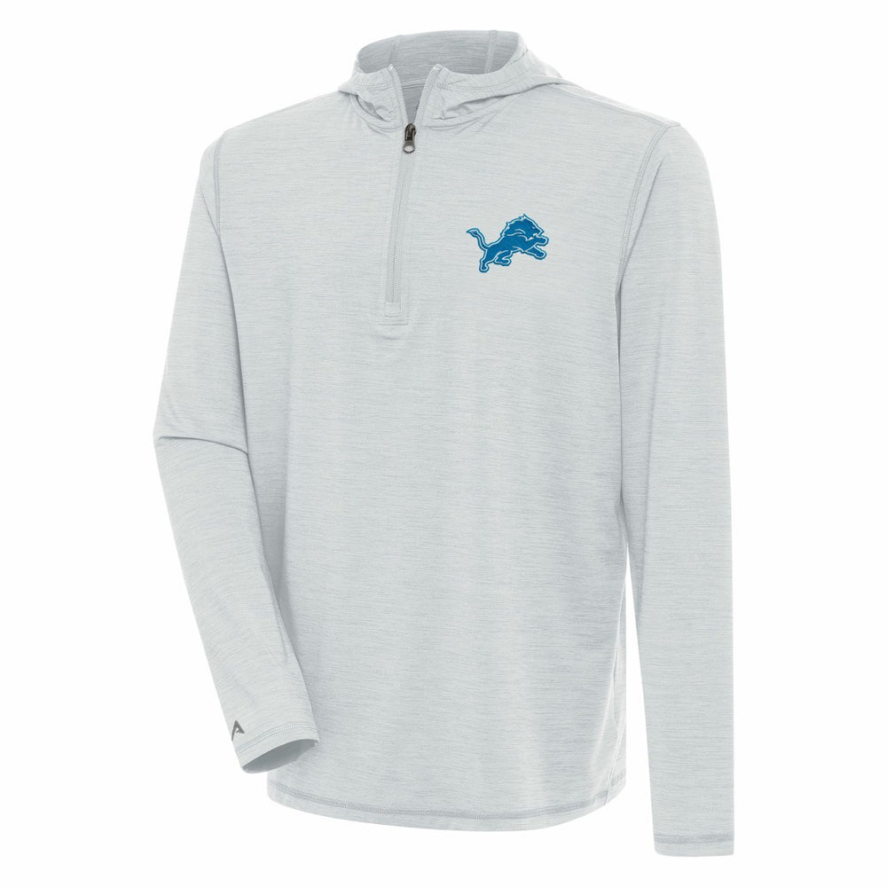 Detroit Lions  Antigua Tidy Quarter-Zip Pullover Hoodie