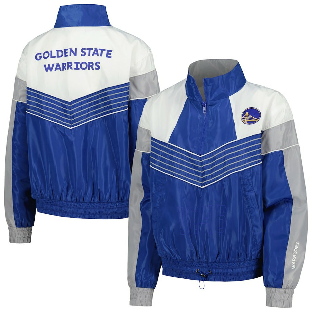 Golden State Warriors The Wild Collective Women's Courtside Half-Zip Track Jacket sale New