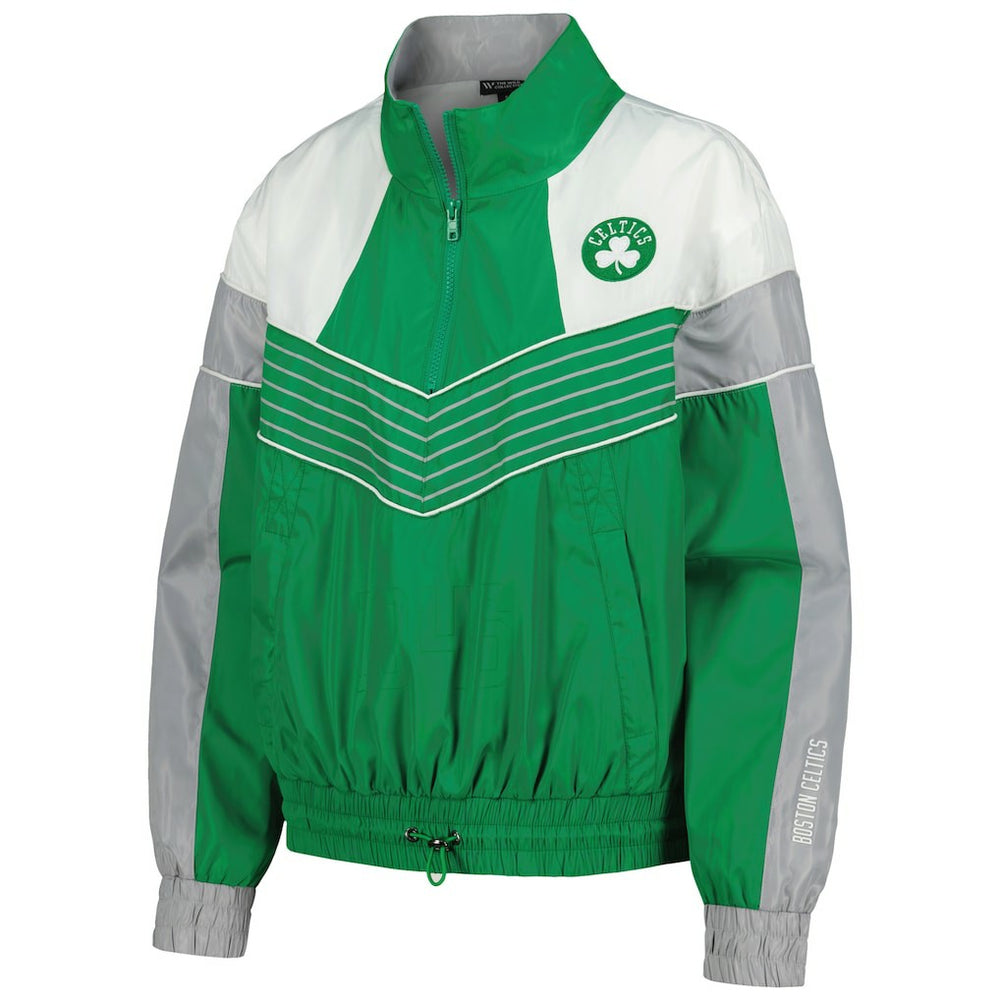 Boston Celtics The Wild Collective Women's Courtside Half-Zip Track Jacket For Sale