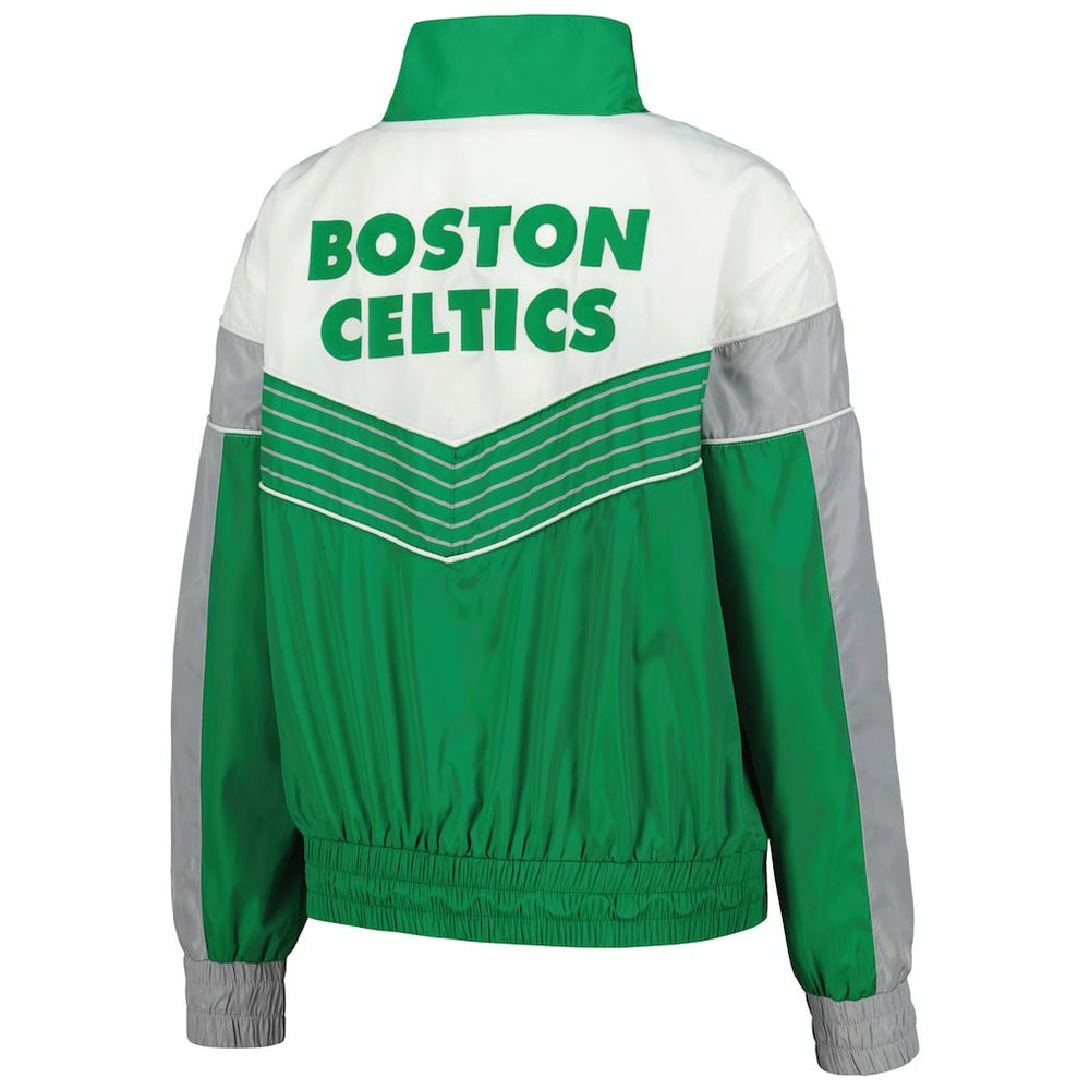 Boston Celtics The Wild Collective Women's Courtside Half-Zip Track Jacket For Sale