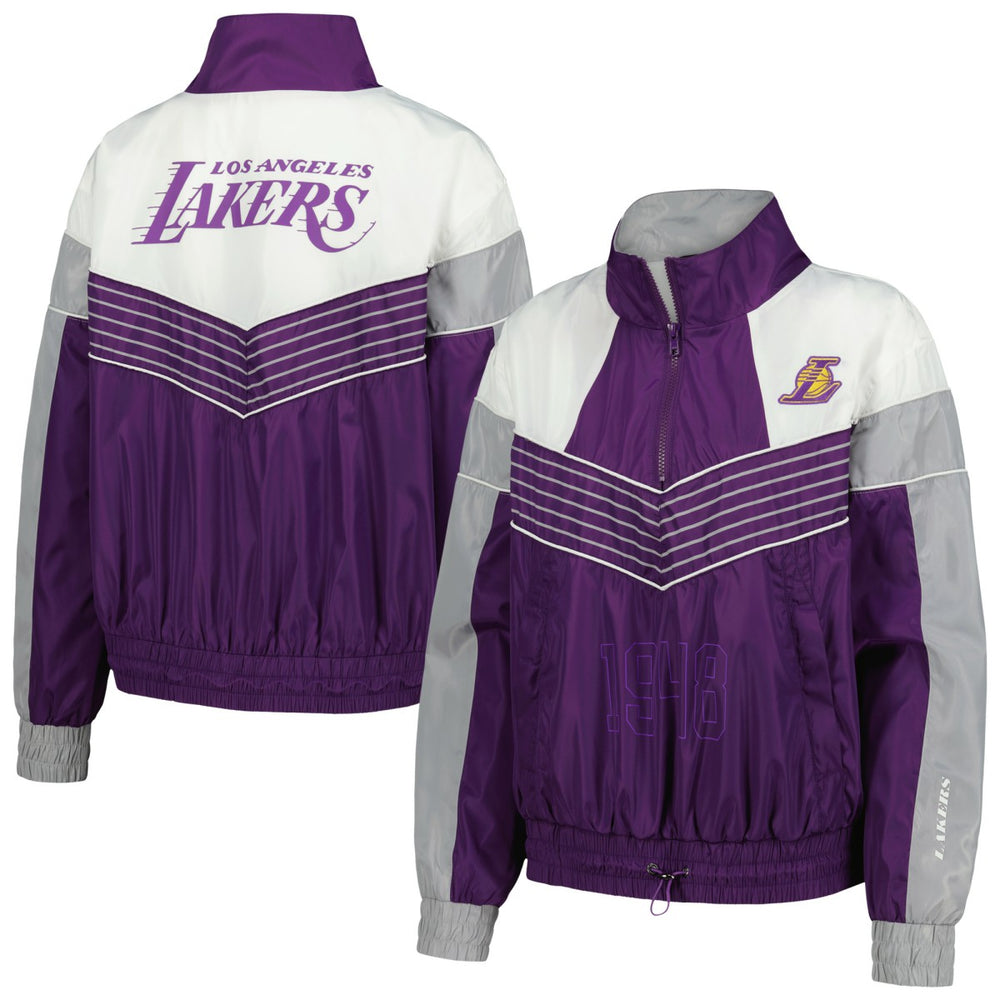 Los Angeles Lakers The Wild Collective Women's Courtside Half-Zip Track Jacket On Sale