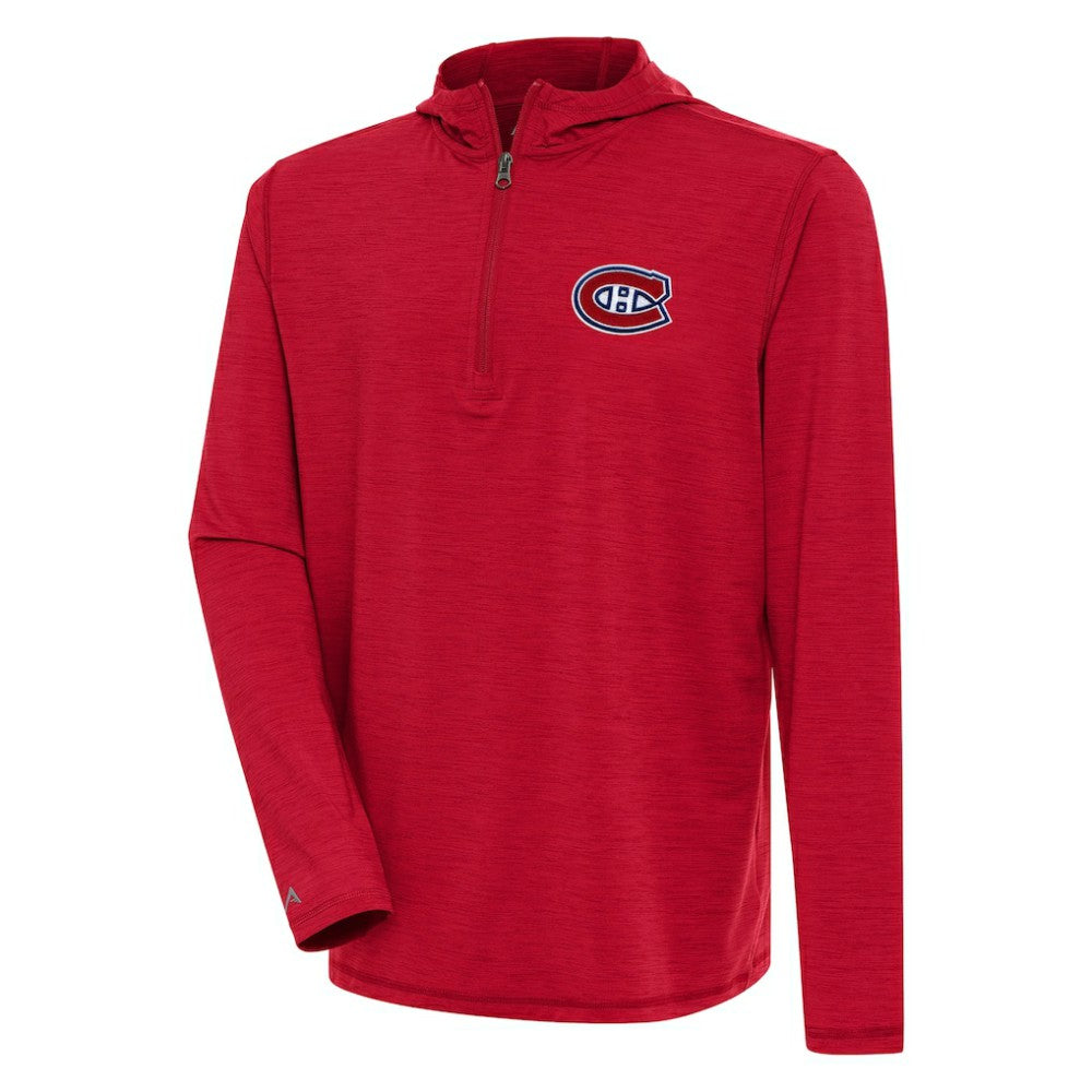 Montreal Canadiens Antigua Tidy Quarter-Zip Pullover Hoodie Sale