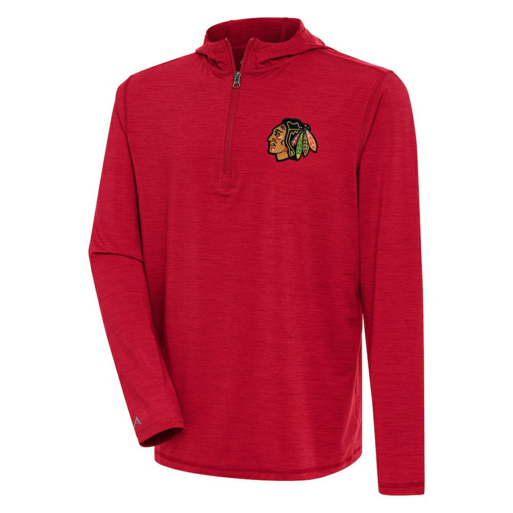 Chicago Blackhawks Antigua Tidy Quarter-Zip Pullover Hoodie Sale
