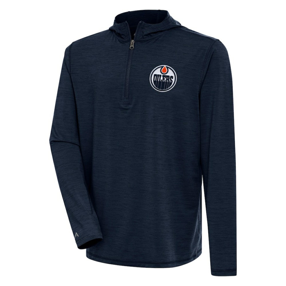 Edmonton Oilers Antigua Tidy Quarter-Zip Pullover Hoodie Online