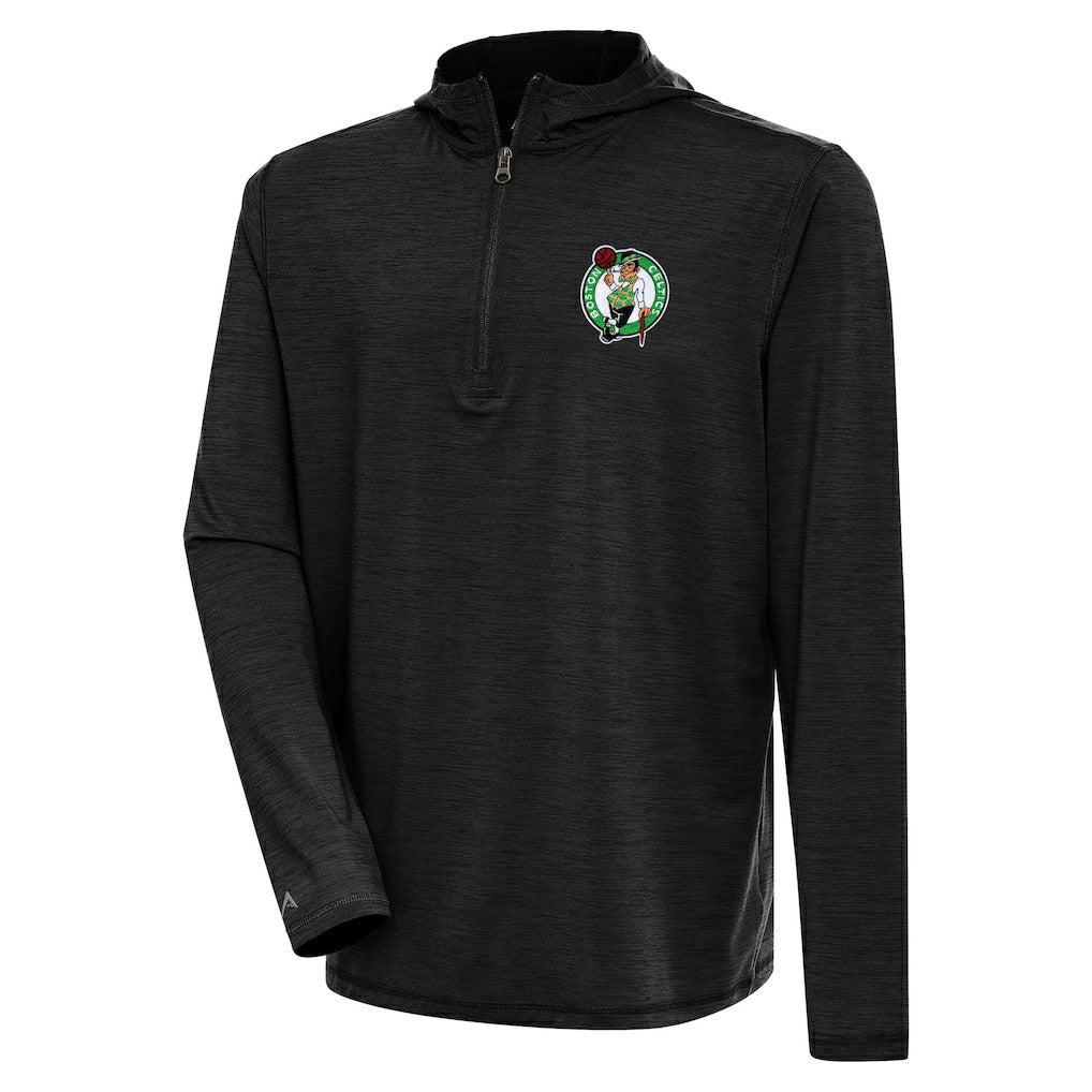 Boston Celtics Antigua Tidy Quarter-Zip Lightweight Pullover Top On Sale