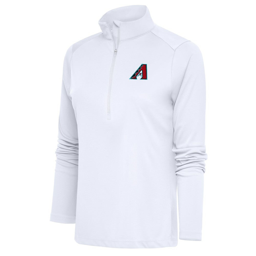 Arizona Diamondbacks Antigua Women's  Tribute Half-Zip Pullover Top – White | MLB US