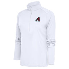 Arizona Diamondbacks Antigua Women's  Tribute Half-Zip Pullover Top – White | MLB US