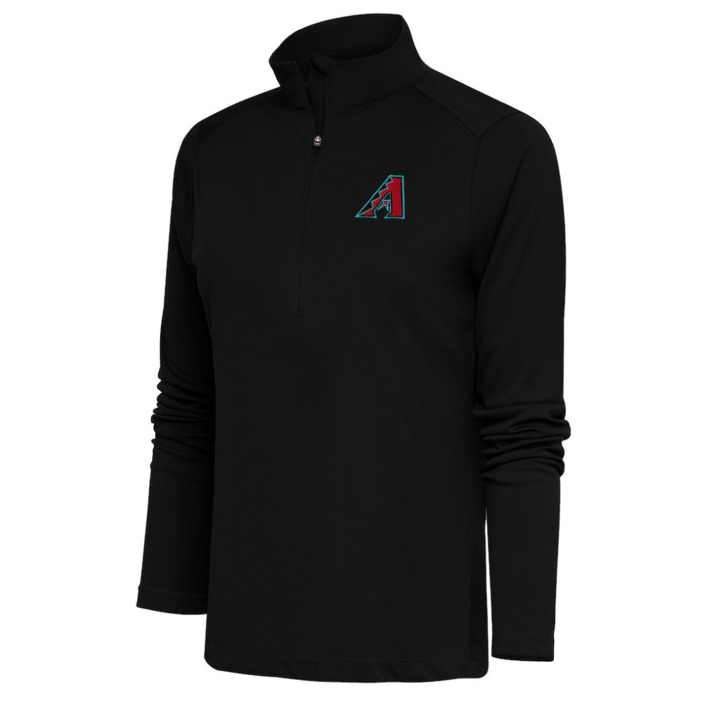 Arizona Diamondbacks Antigua Women's  Tribute Half-Zip Pullover Top – Black | MLB Near me