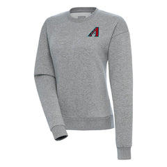 Arizona Diamondbacks Antigua Women's  Victory Crewneck Pullover Sweatshirt – Heather Gray | MLB Discount