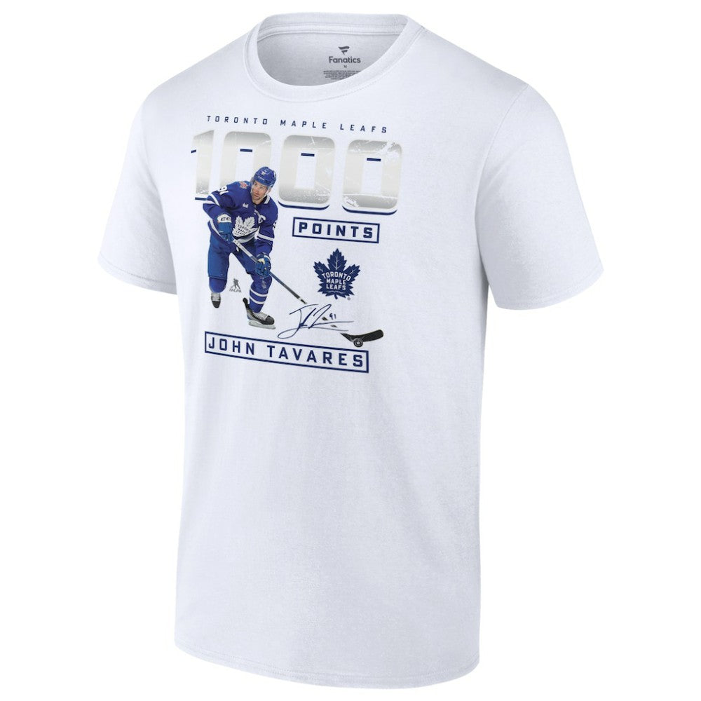John Tavares Toronto Maple Leafs 1,000 Career Points T-Shirt Outlet