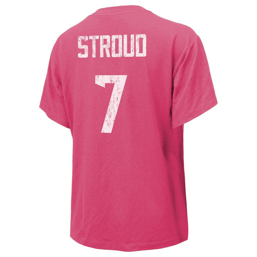 Houston Texans  C.J. Stroud  Majestic Threads Women's Name & Number T-Shirt