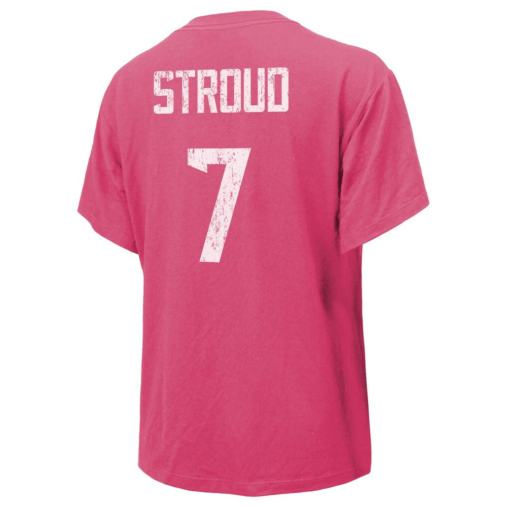 Houston Texans  C.J. Stroud  Majestic Threads Women's Name & Number T-Shirt