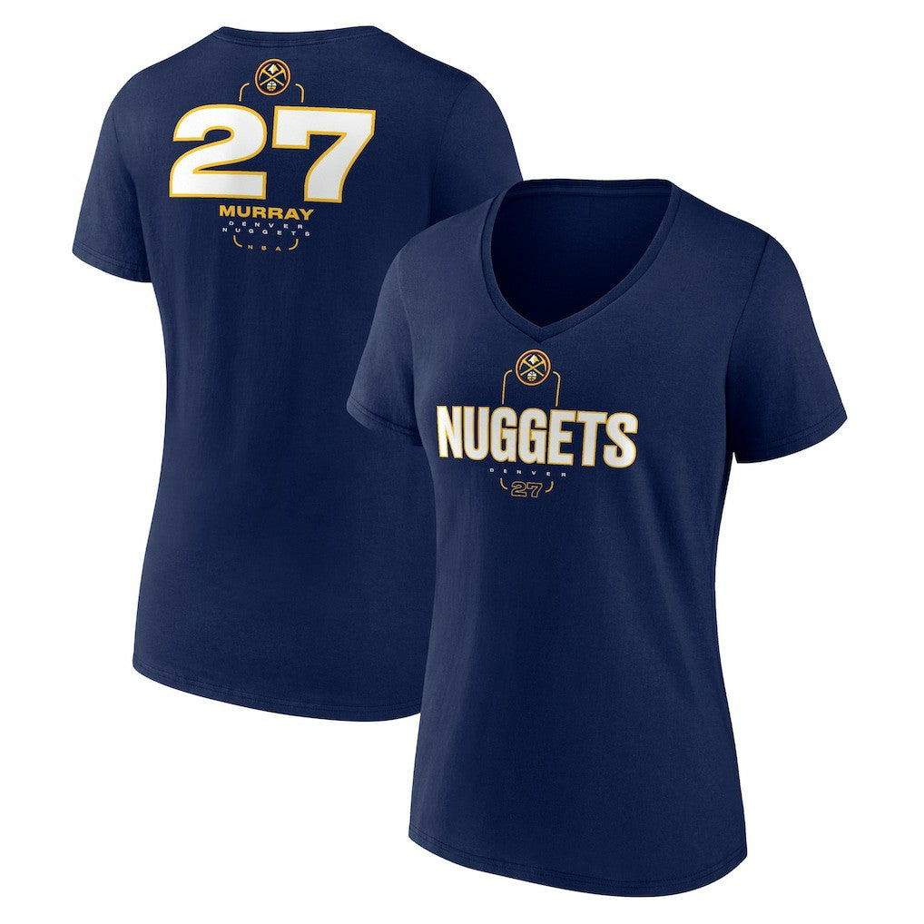 Jamal Murray Denver Nuggets Women's Behind The Back Name & Number V-Neck T-Shirt sale Online