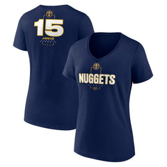 Nikola Jokic Denver Nuggets Women's Behind The Back Name & Number V-Neck T-Shirt sale Online